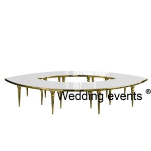 Half moon hall table