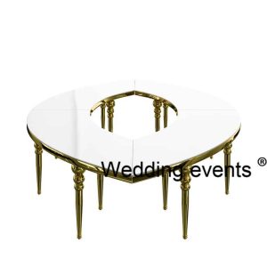 Half moon hall table