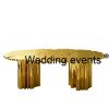 Wedding king table irregular shape annual rings design