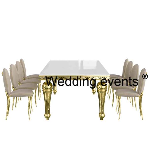 Metal restaurant table
