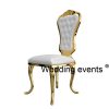 Royal throne chair high back with crystal buckle