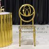Event Chair Supplier Golden Metal Frame Furniture