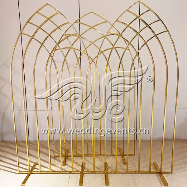 Wedding Backdrop Frame Gold