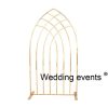 Wedding backdrop decorations gold metal stand