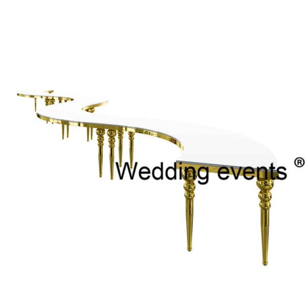 Lux event serpentine table