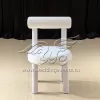 Hotel Banquet Chair All White Velvet Frame