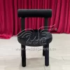 Velvet Dining Room Chair In Black for Sale