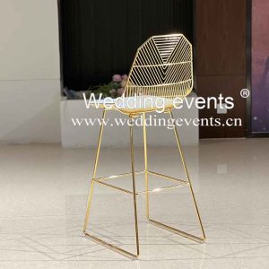 Iron gilded bar stool