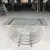 Elegant Cake Tables Silver Steel Metal Base