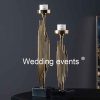 Luxury candle holders irregular stripes for wedding