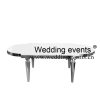 Wholesale event table silver metal frame