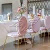 Stay Event Chair In Pink with Gold Frame