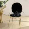 Stay Dining Upholstered Chair In Black Velvet