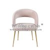 Rocco Velvet Dining Chair In Blush