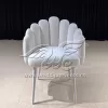 Royal White Chair with Iron Metal Legs