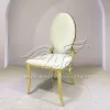 Wedding Anniversary Chair White Velvet Back And Cushion