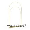 Wedding arch decoration ideas gold metal backdrop