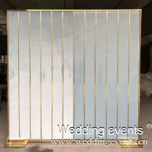 Dusty blue wedding backdrop