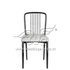Modern Chair Dining Black Frame with White Cushion