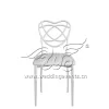 Decorative Chairs for Wedding White Iron Furniture