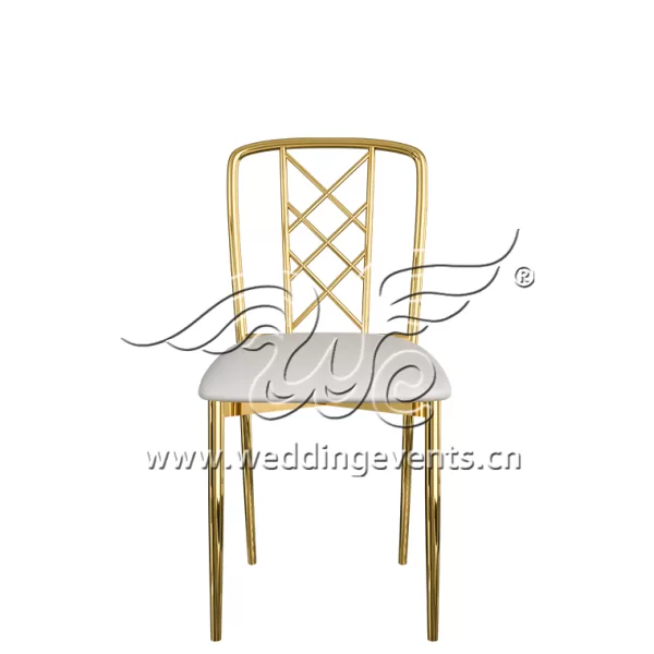 Gold Metal Wedding Chair