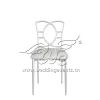 Aluminium Banquet Chair In White