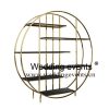 Wine storage racks steel frame with mirror glass