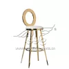 Counter Bar Stool with White Cushion