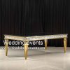 Modern restaurant table with mirror glass