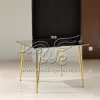 Square Restaurant Tables with Mirror Glass Top