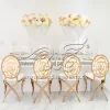 Chair Rent for Party Flower Velvet Backrest