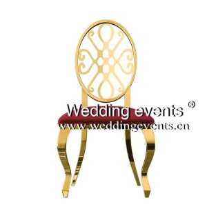 Red and gold wedding chair