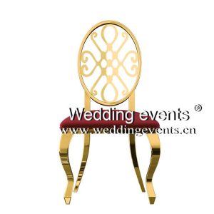 Red and gold wedding chair