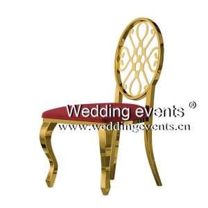 Red and gold wedding chair