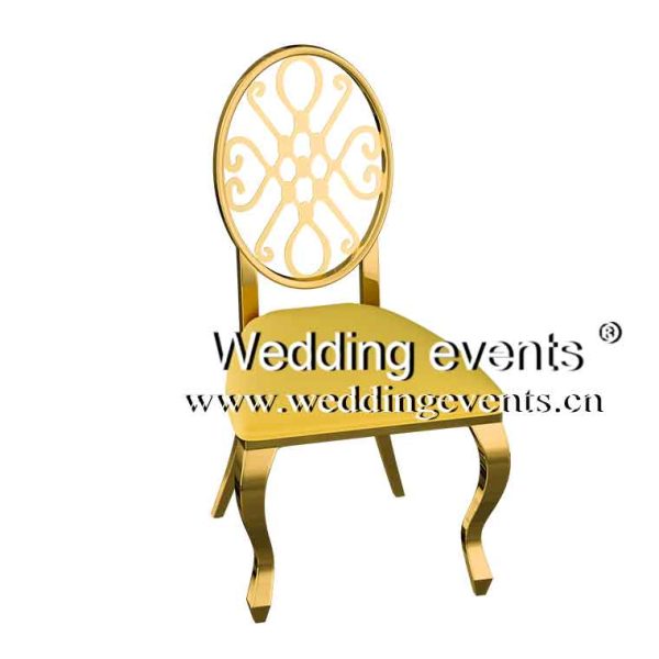 Lemon yellow wedding chair