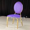 Purple wedding chair Violet velvet cushion
