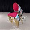 Colorful dining chair stackable seat design