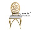 Wedding ceremony chair rental rose patten back
