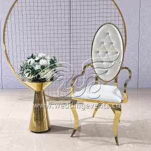 Bride and groom wedding chair rentals