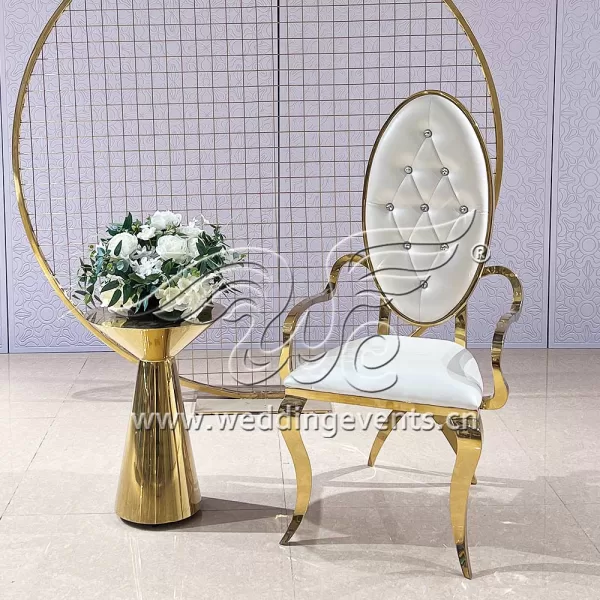 Bride and groom wedding chair rentals