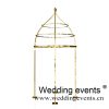 Wedding mandap design curved top in gold