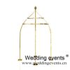 Wedding mandap decoration gold metal frame