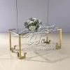 Acrylic Clear Coffee Table with Rectangle Glass