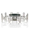 Silver event crystal table hotel restaurant use