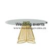 Round banquet table sizes with tempered glass