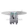 Round Table Wedding Decor Silver Metal Furniture