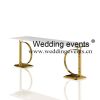 Table rentals for events gold steel wedding furniture