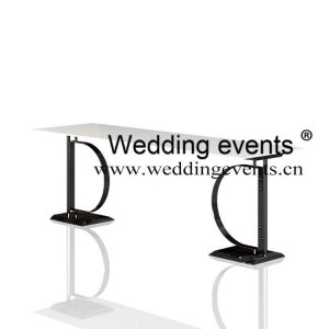 Black metal wedding table