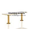 Wedding table for hire rectangle shape tables
