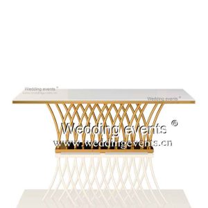 Metal dinner table